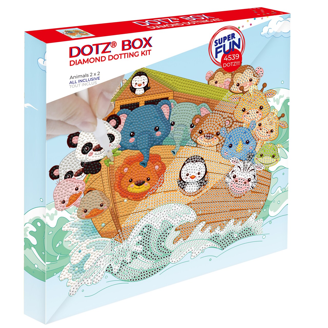 Diamond Dotz Diamond Art Box Kit 11"X11"-Animals 2 X 2